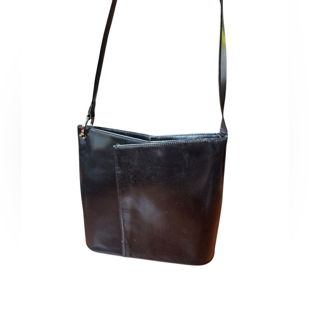 Salvatore Ferragamo Black Leather Shoulder Bag